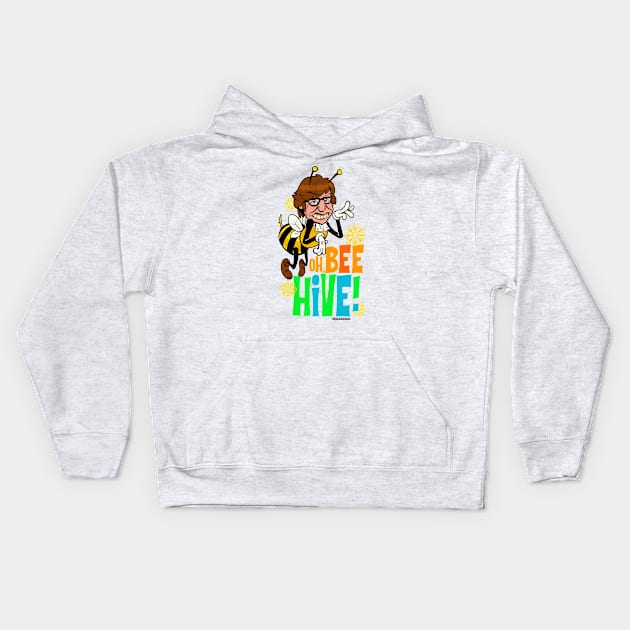 "Oh, bee HIVE!" Kids Hoodie by RobSchrab